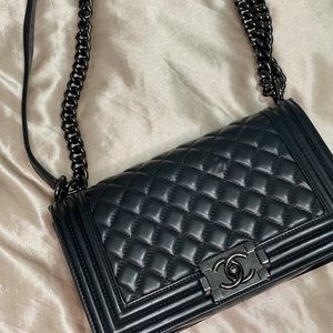 CHANEL BOYFRIEND BAG (all black)